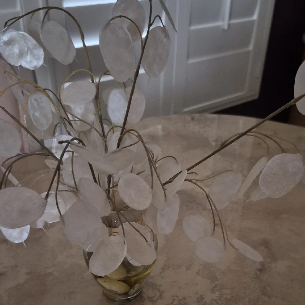 Neiman Marcus Faux Floral Arrangement with Vanilla Accents